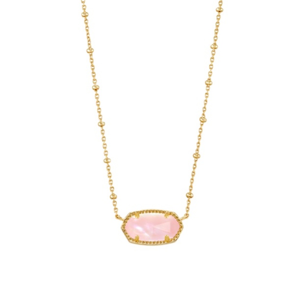 Kendra scott Elisa necklace!!! Gold and light pink